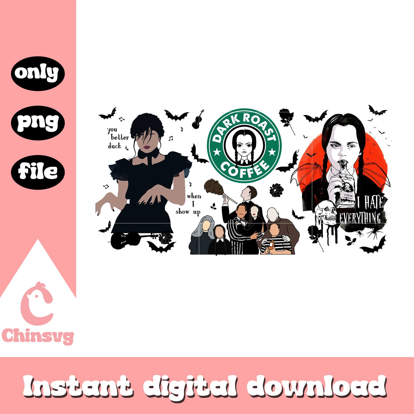 Wednesday addams character art design png, wednesday addams png