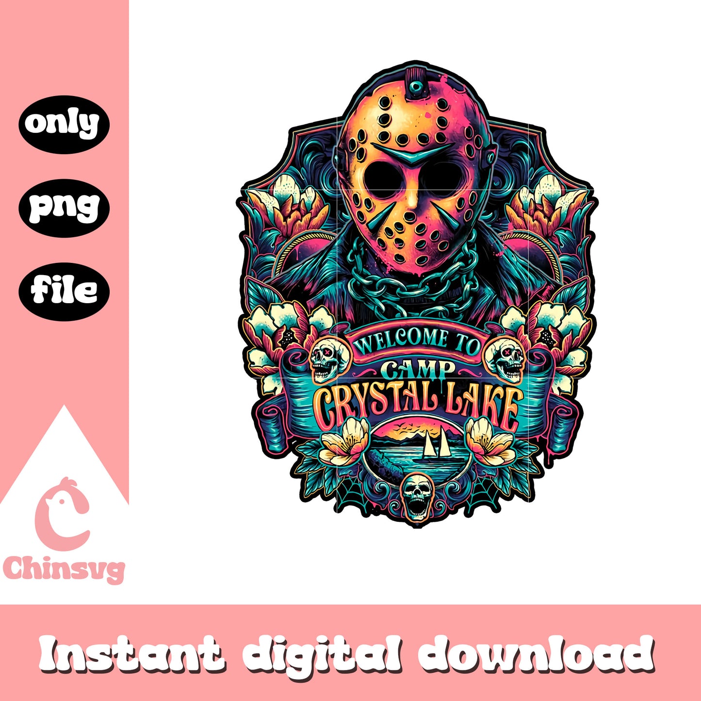 Welcome to camp crystal lake png, Jason png, horror movie png