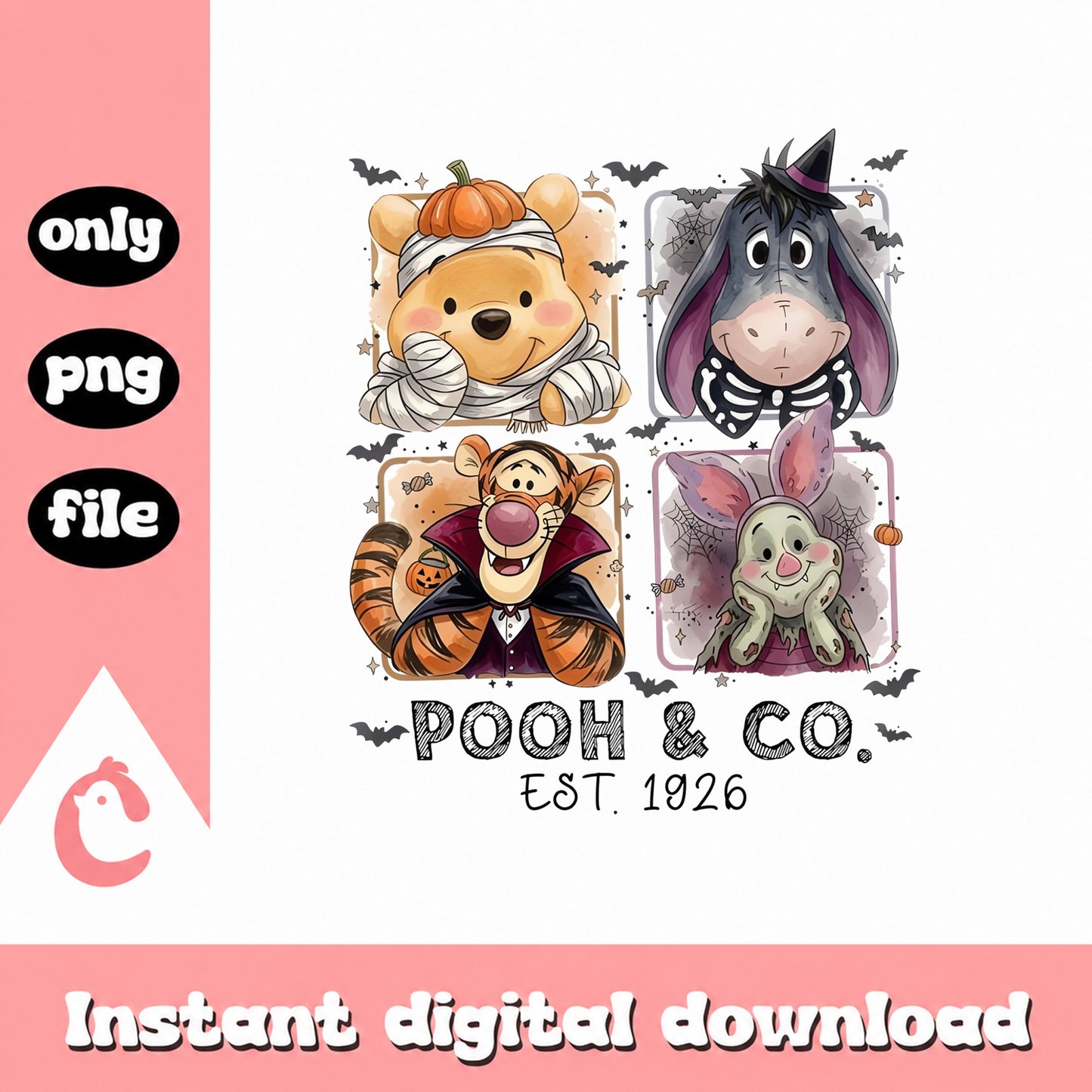 Winnie The Pooh Halloween PNG, Tigger Eeyore, Disney Character PNG