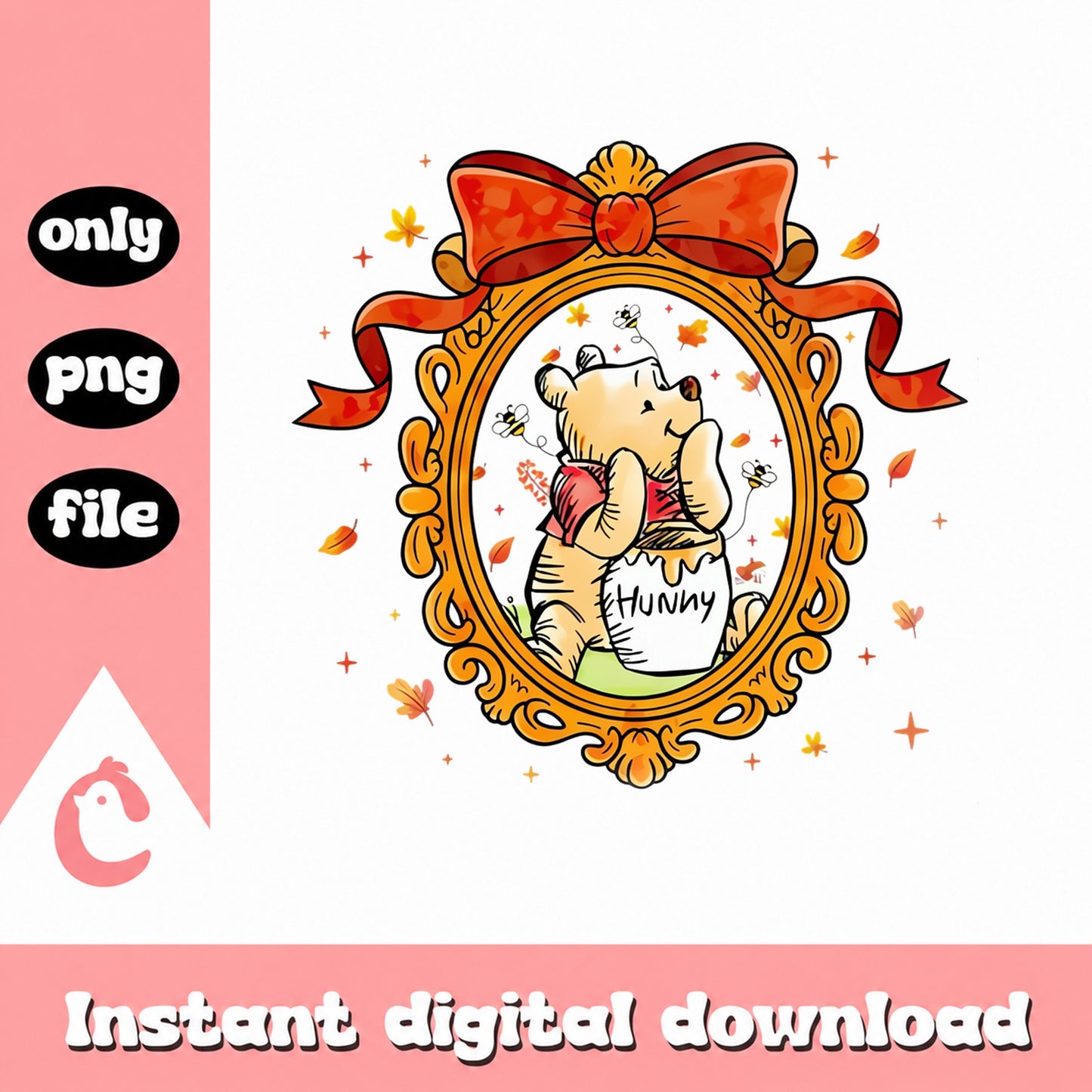 Winnie The Pooh Hunny Pot PNG, Fall Autumn Theme, Disney PNG