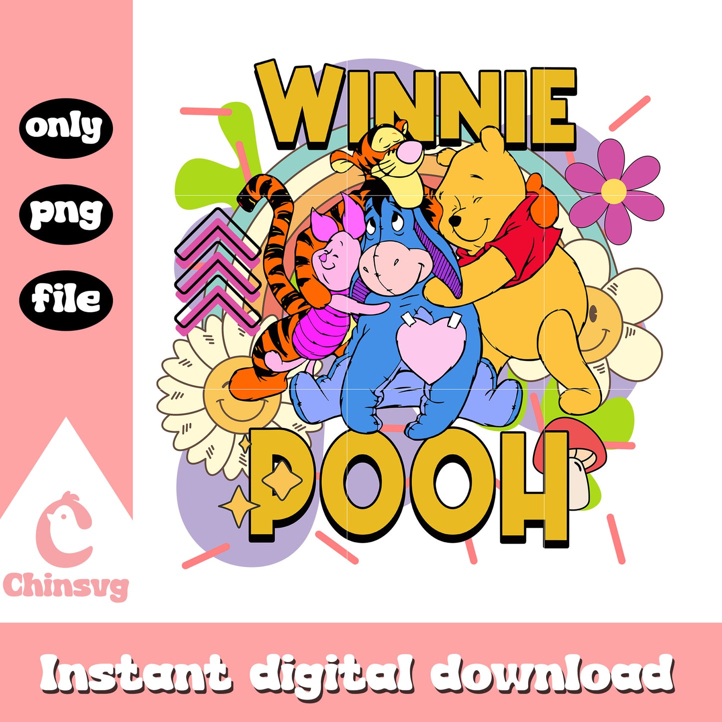 Winnie the pooh characters clipart png, winnie the pooh movie png