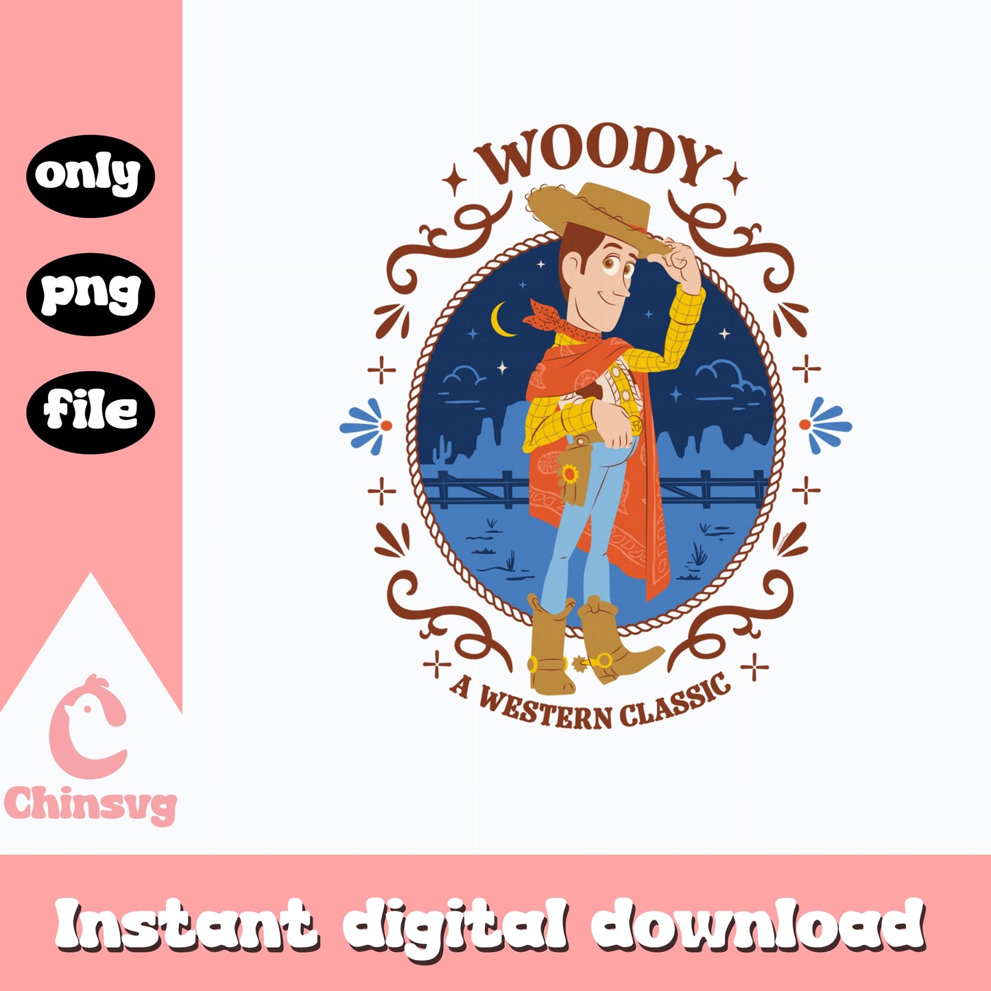 Woody A Western Classic PNG, Toy Story Cowboy PNG, Disney PNG