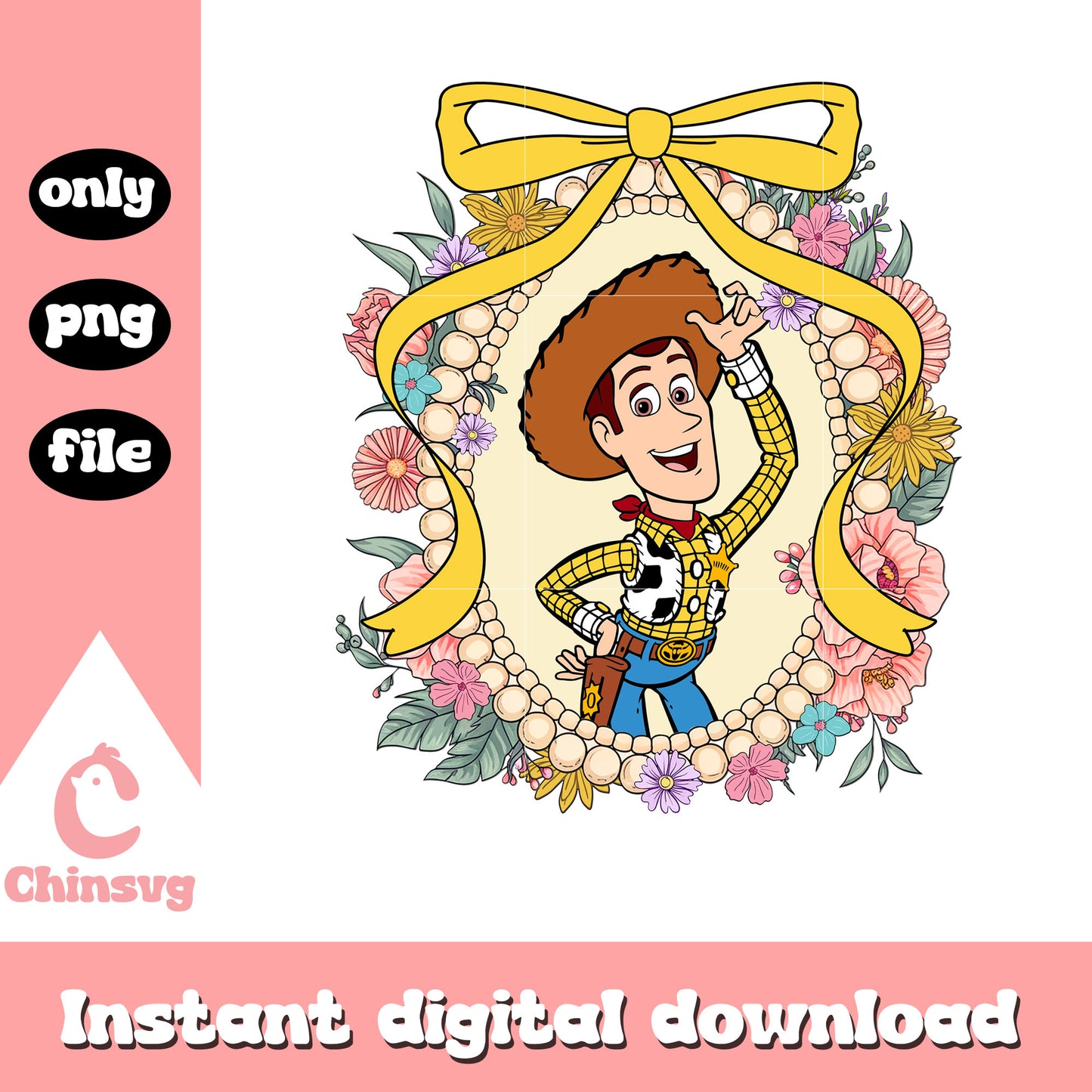 Woody vintage mirror png, toy story characters png