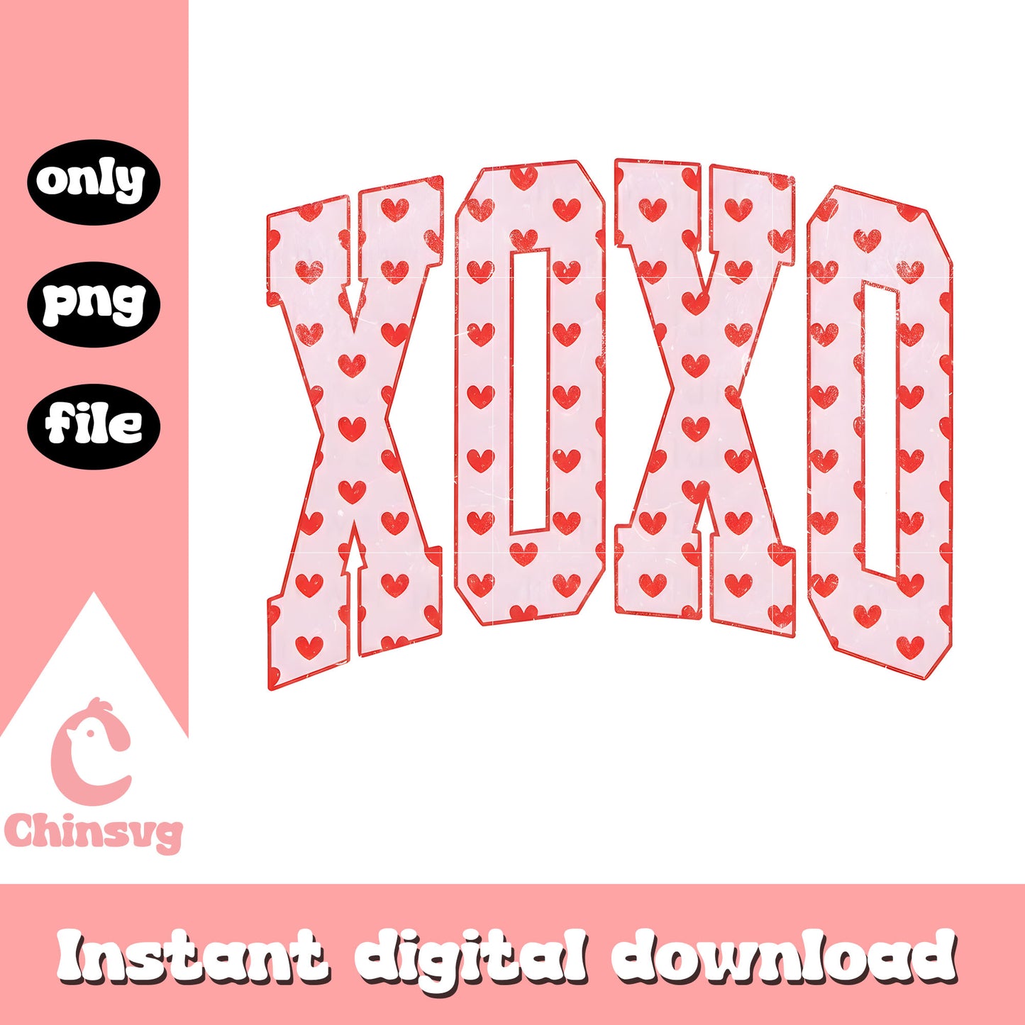 Xoxo heart logo design png, xoxo valentines day png, valentine hearts png