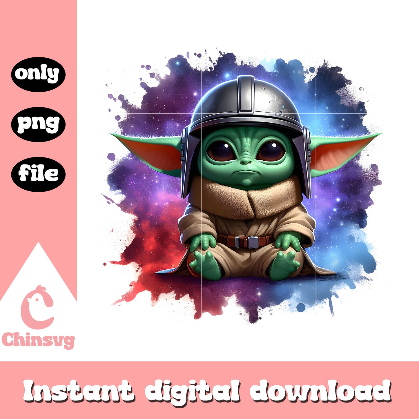 Yoda galaxy clipart design png, yoda star wars png, yoda png