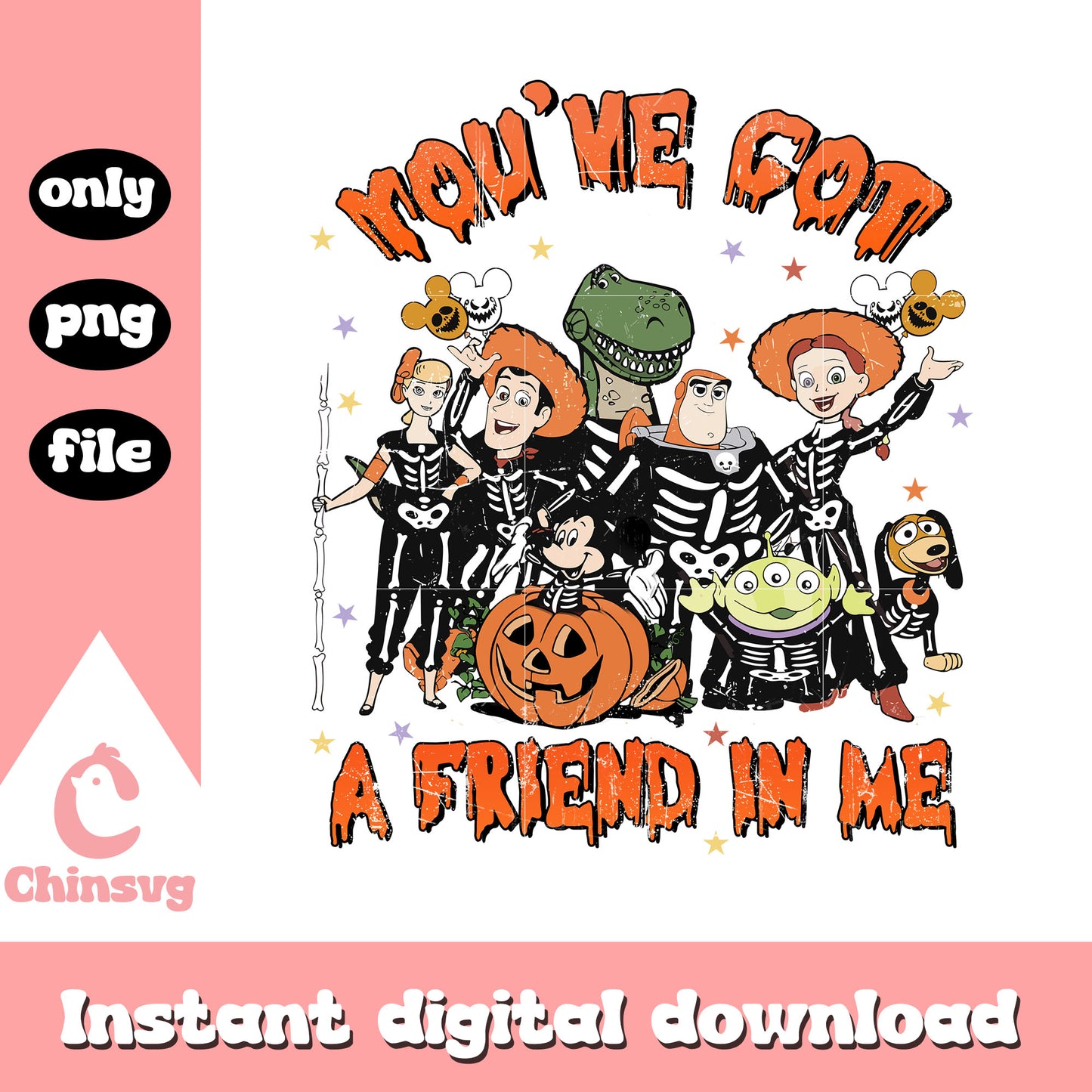 You've got a friend in me skeleton toy story png, toy story disney png