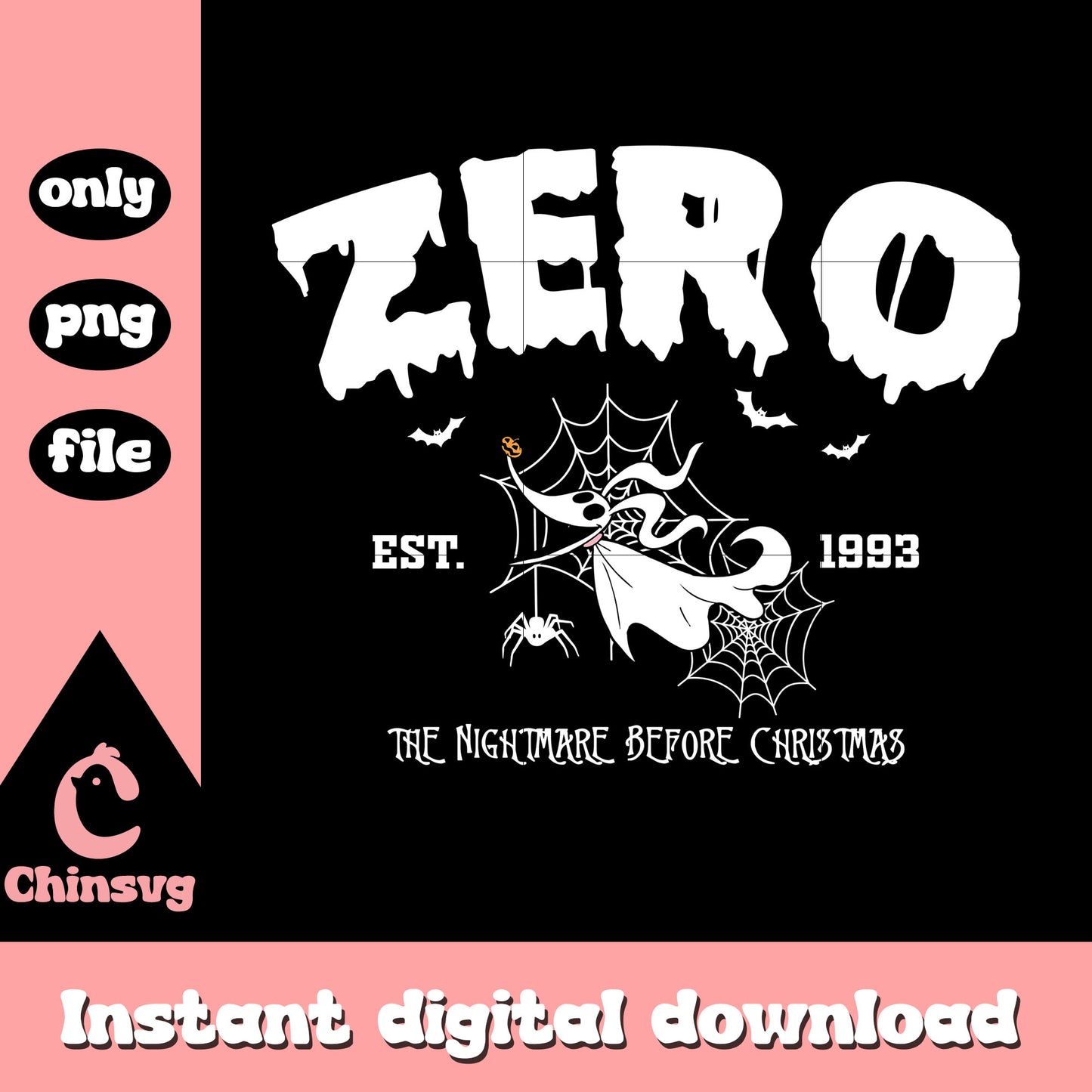 Zero est 1993 nightmare clipart png, night before christmas zero png