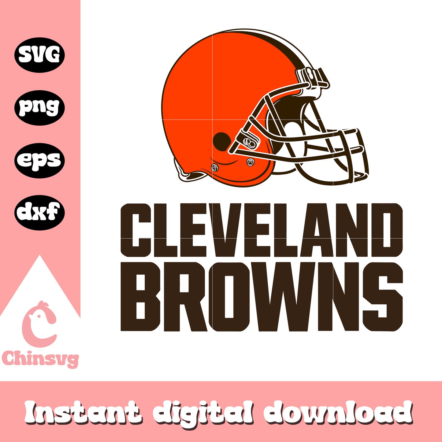 cleveland browns nfl helmet font svg, cleveland browns logo helmet svg