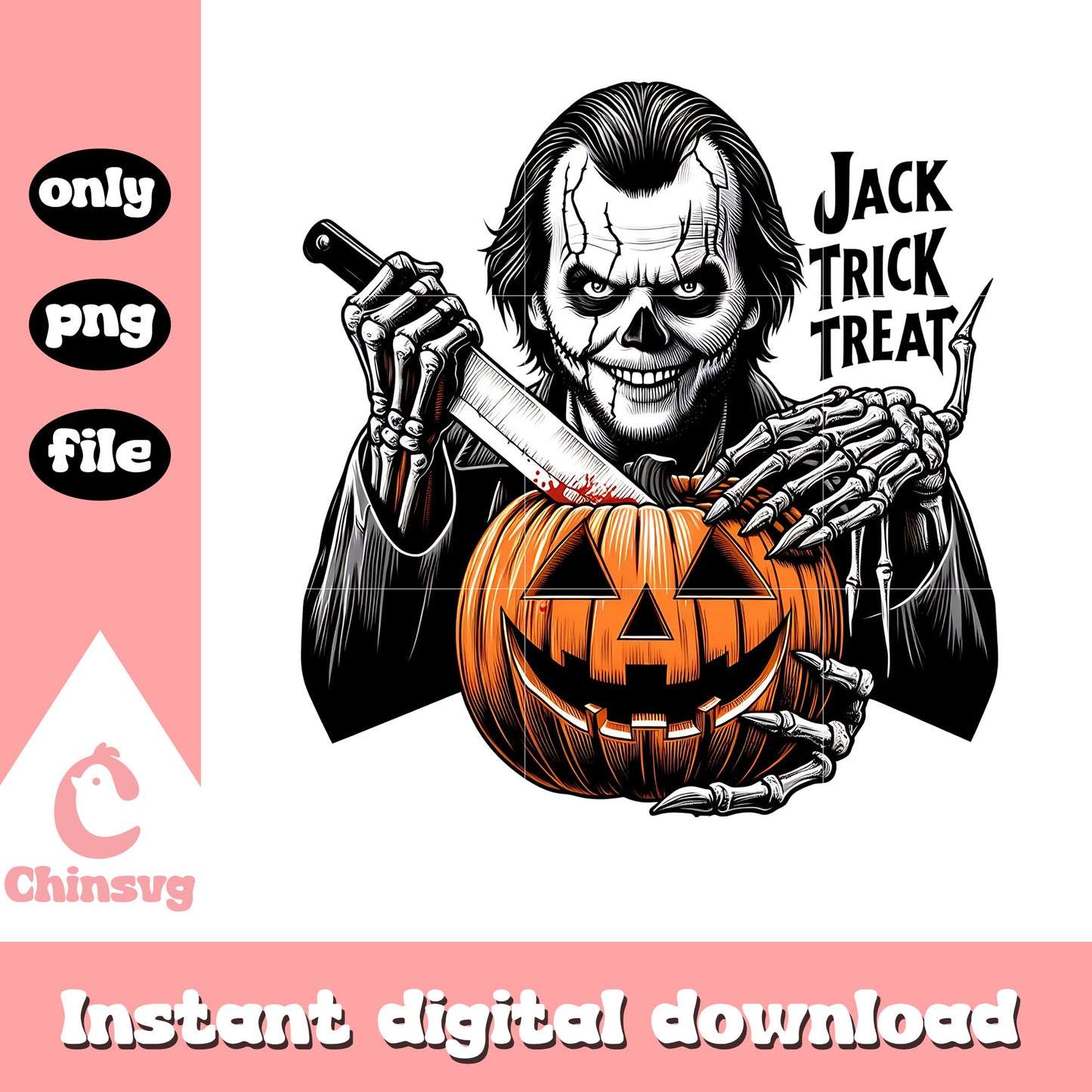 jack trick treat halloween pumpkin png, trick or treat png