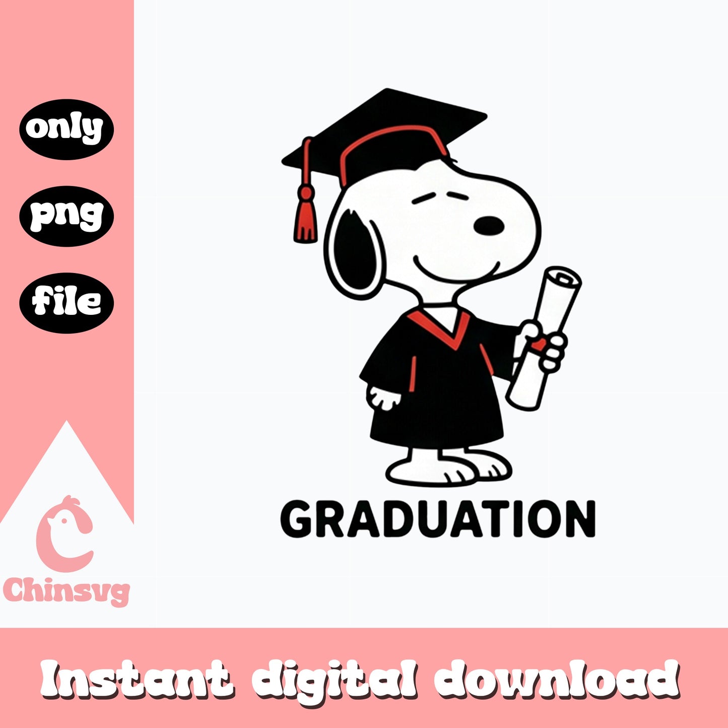 Snoopy Graduation PNG, Peanuts Graduate PNG, Class Of 2025 PNG