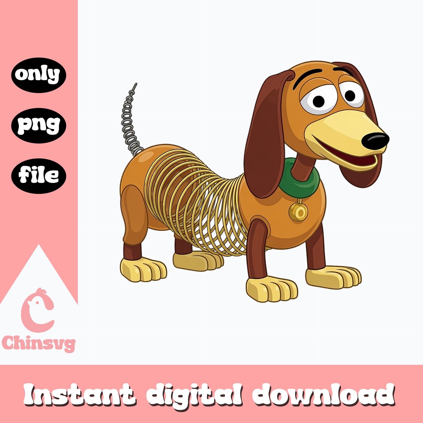 Slinky Dog Toy Story PNG, Disney Pixar PNG, Toy Story PNG