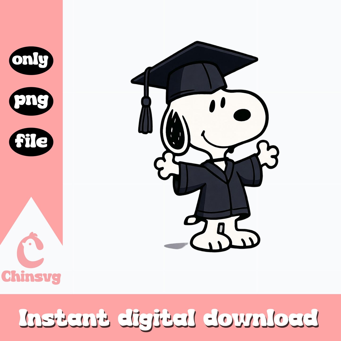Snoopy Graduation PNG, Peanuts Graduate PNG, Class Of 2025 PNG