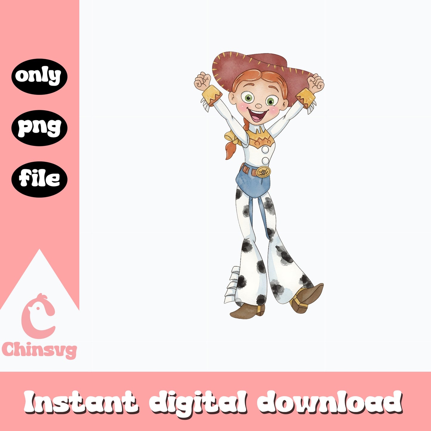 Jessie Toy Story PNG, Disney Cowgirl PNG, Toy Story PNG