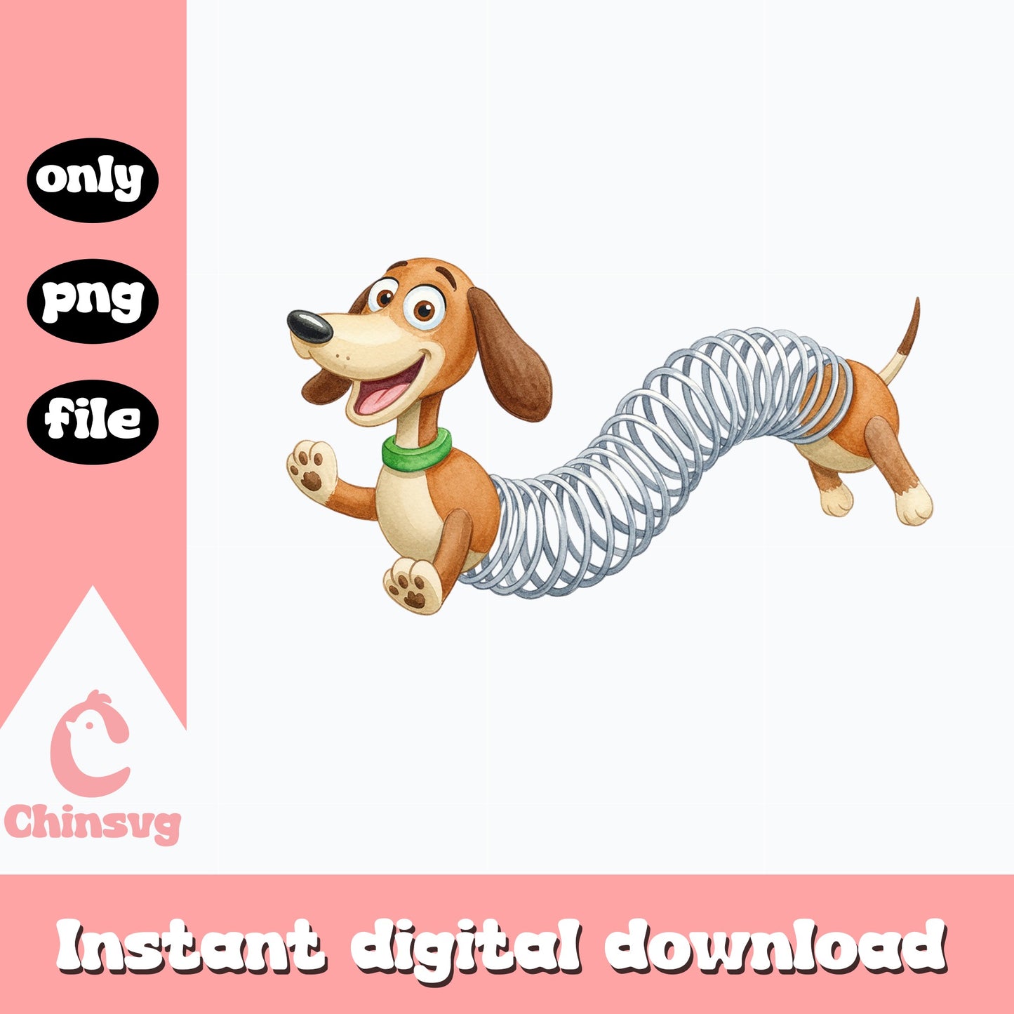 Slinky Dog Toy Story PNG, Disney Pixar PNG, Toy Story PNG