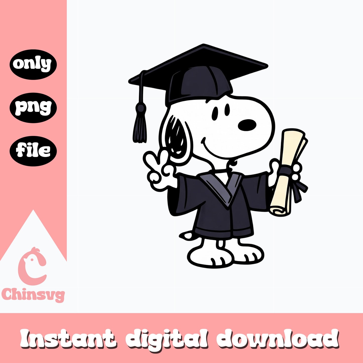Snoopy Graduation PNG, Peanuts Graduate PNG, Class Of 2025 PNG