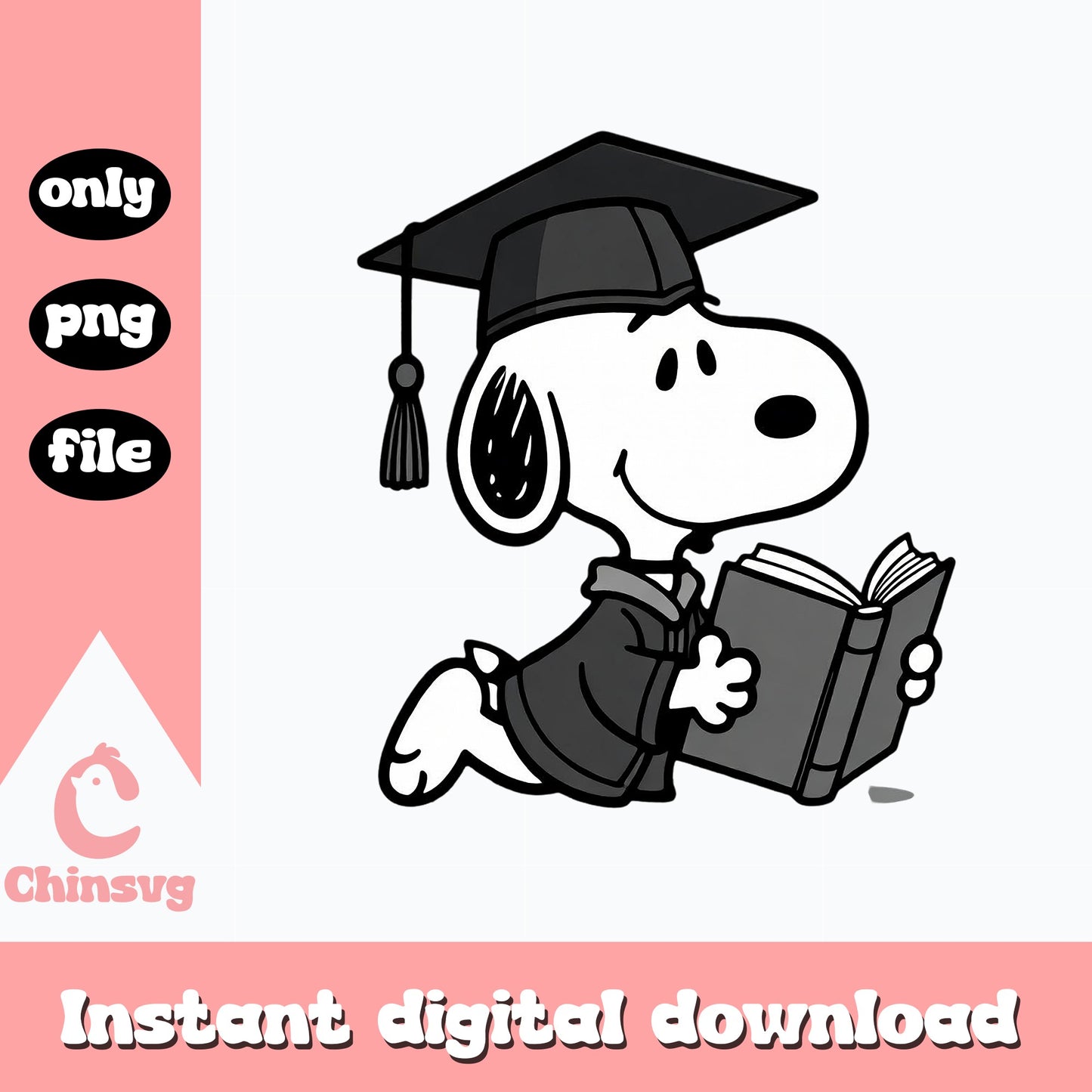 Snoopy Graduation PNG, Peanuts Graduate Clipart, Class Of 2025 PNG