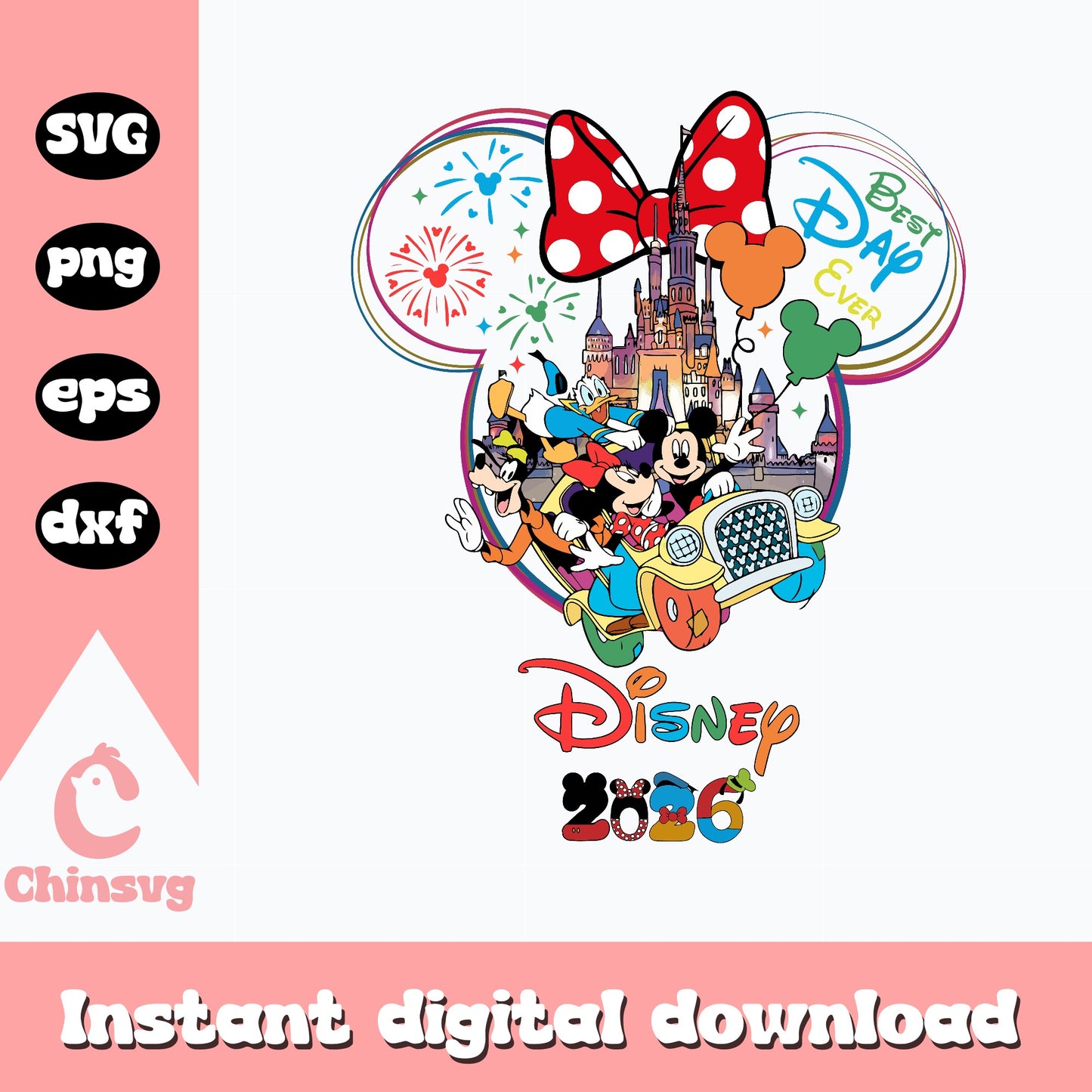 Disney Best Day Ever 2026 SVG, Mickey And Friends SVG, Disney Trip SVG PNG