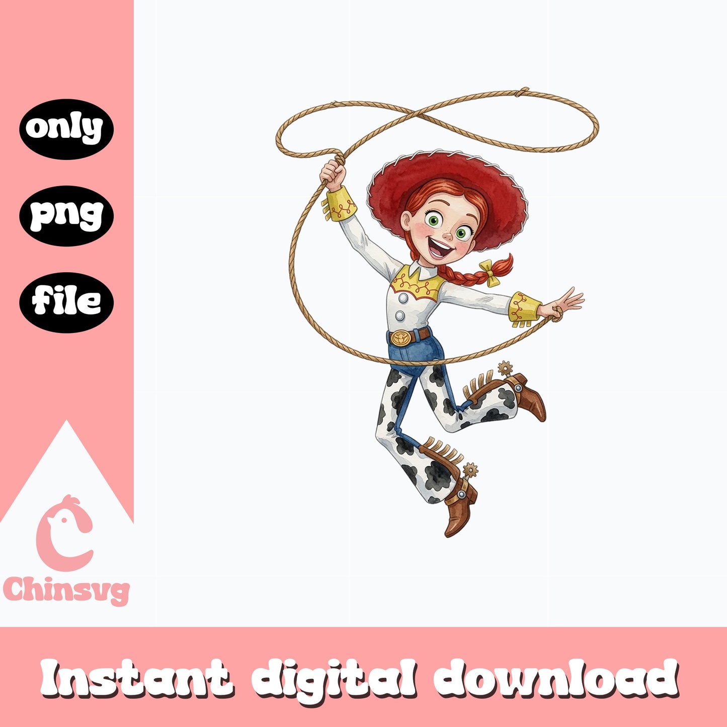 Jessie Toy Story PNG, Cowgirl Disney Clipart, Toy Story PNG