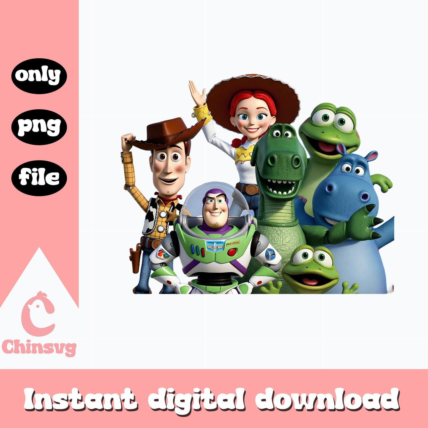 Toy Story Characters PNG, Woody Buzz Lightyear PNG, Disney PNG