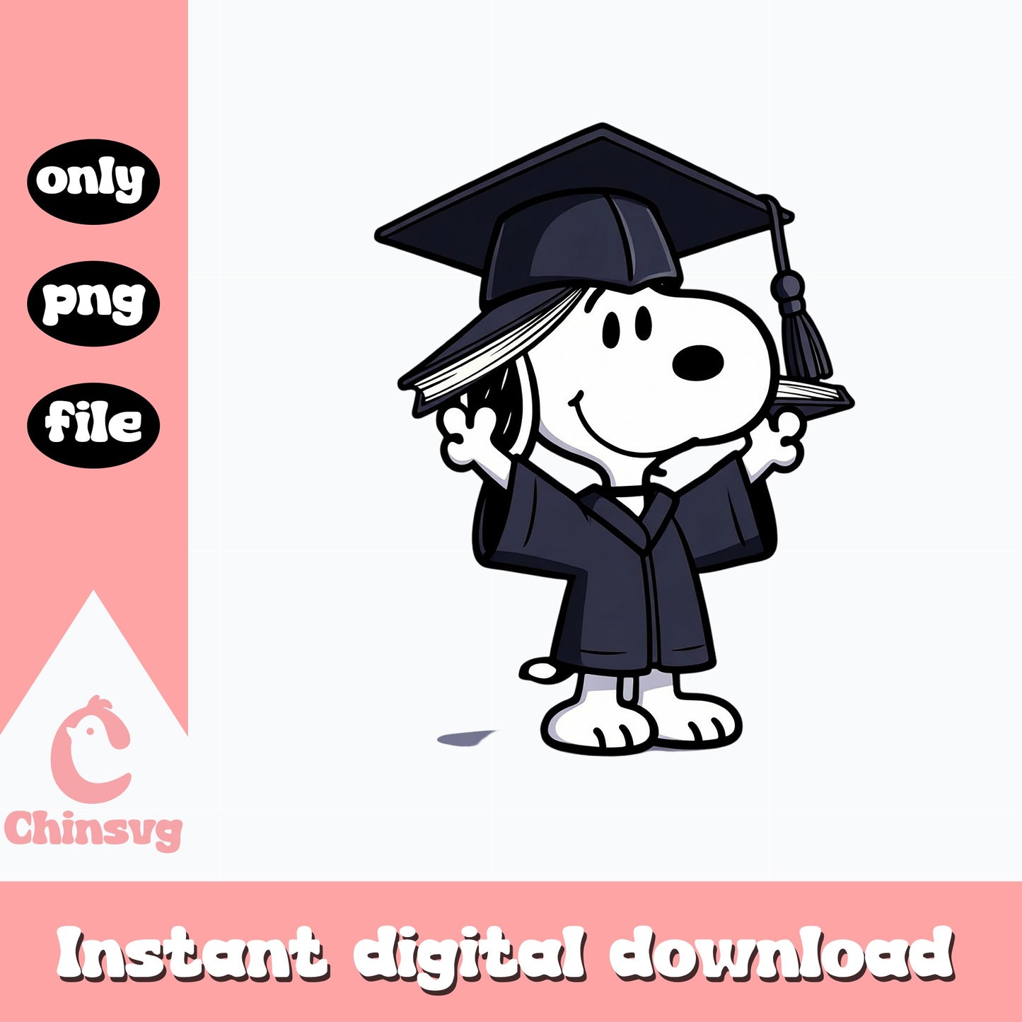 Snoopy Graduation PNG, Peanuts Graduate Clipart, Class Of 2025 PNG