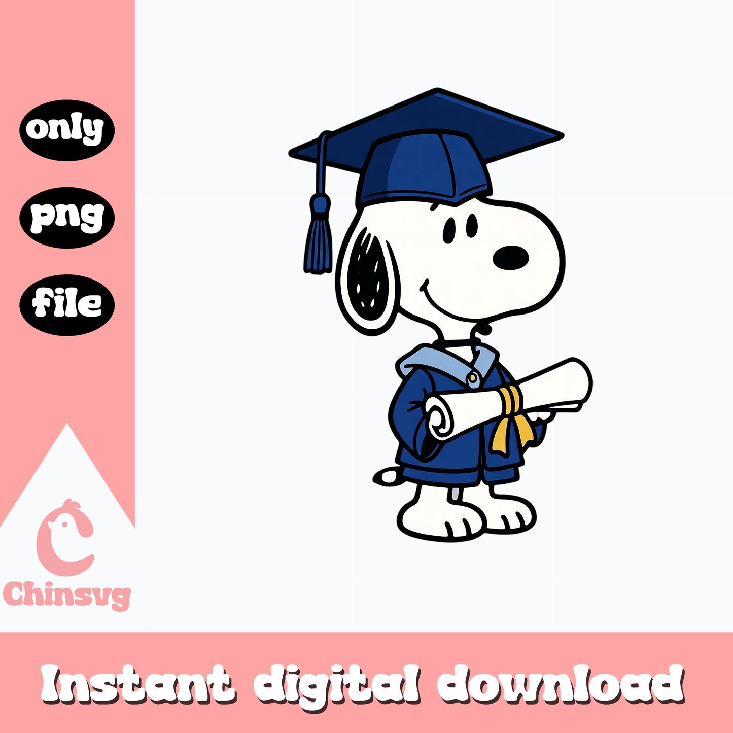 Snoopy Graduation PNG, Peanuts Graduate Clipart, Class Of 2025 PNG