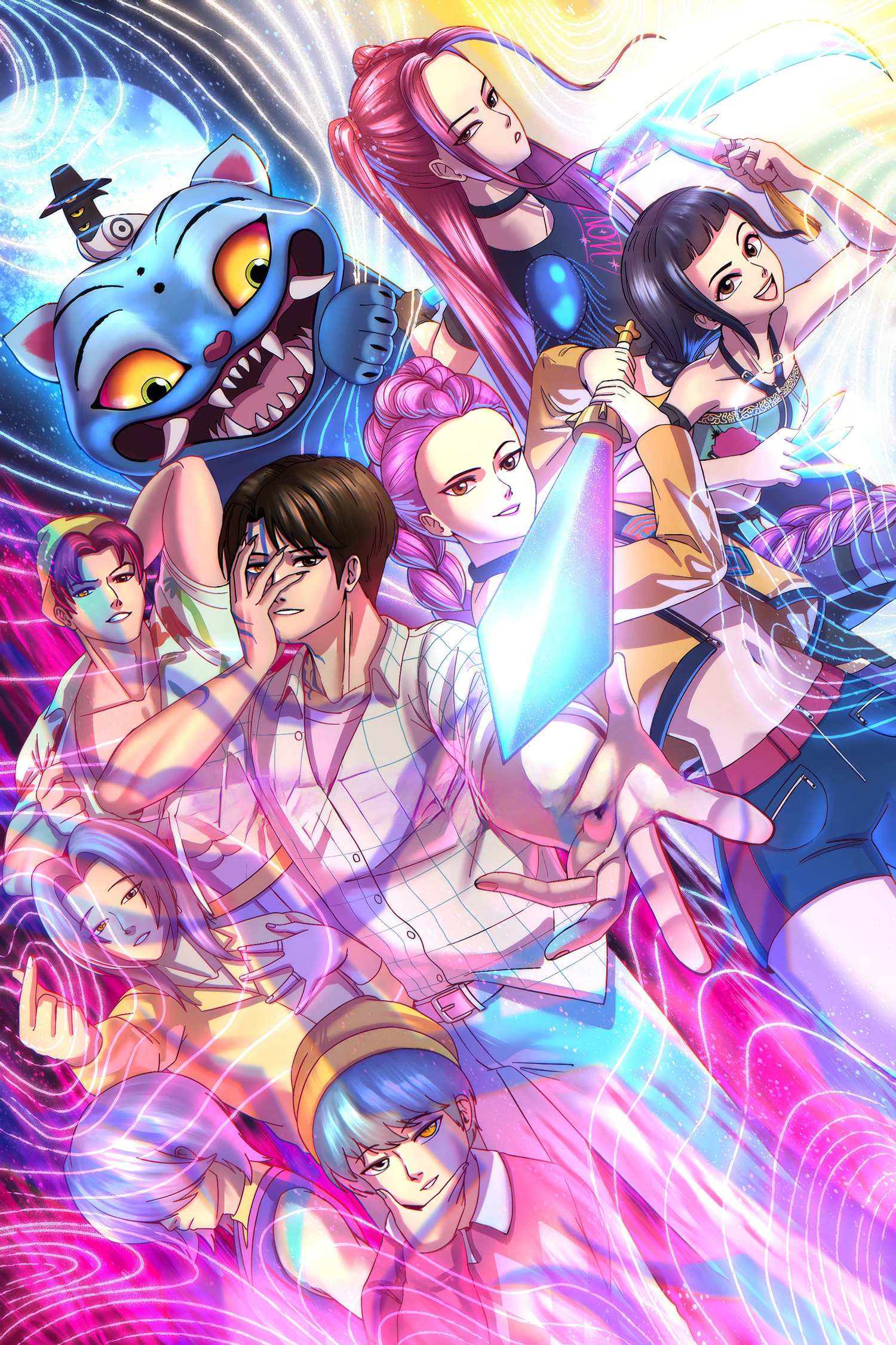 Kpop demon hunters svg