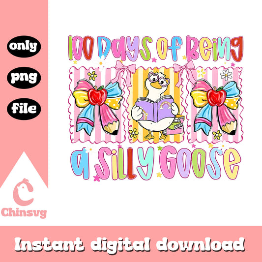 100 day of being a silly goose png, silly goose meme​ png