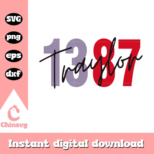 1387 traylor font design svg, taylor swift svg, font design svg