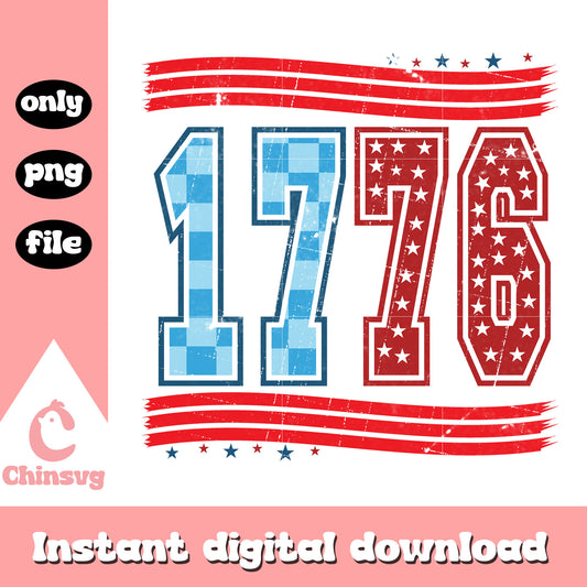 1776 4th of july design png, america 4th of july png