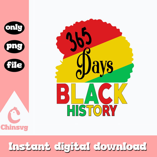 365 Days Black History Month PNG, Black History PNG, Juneteenth PNG