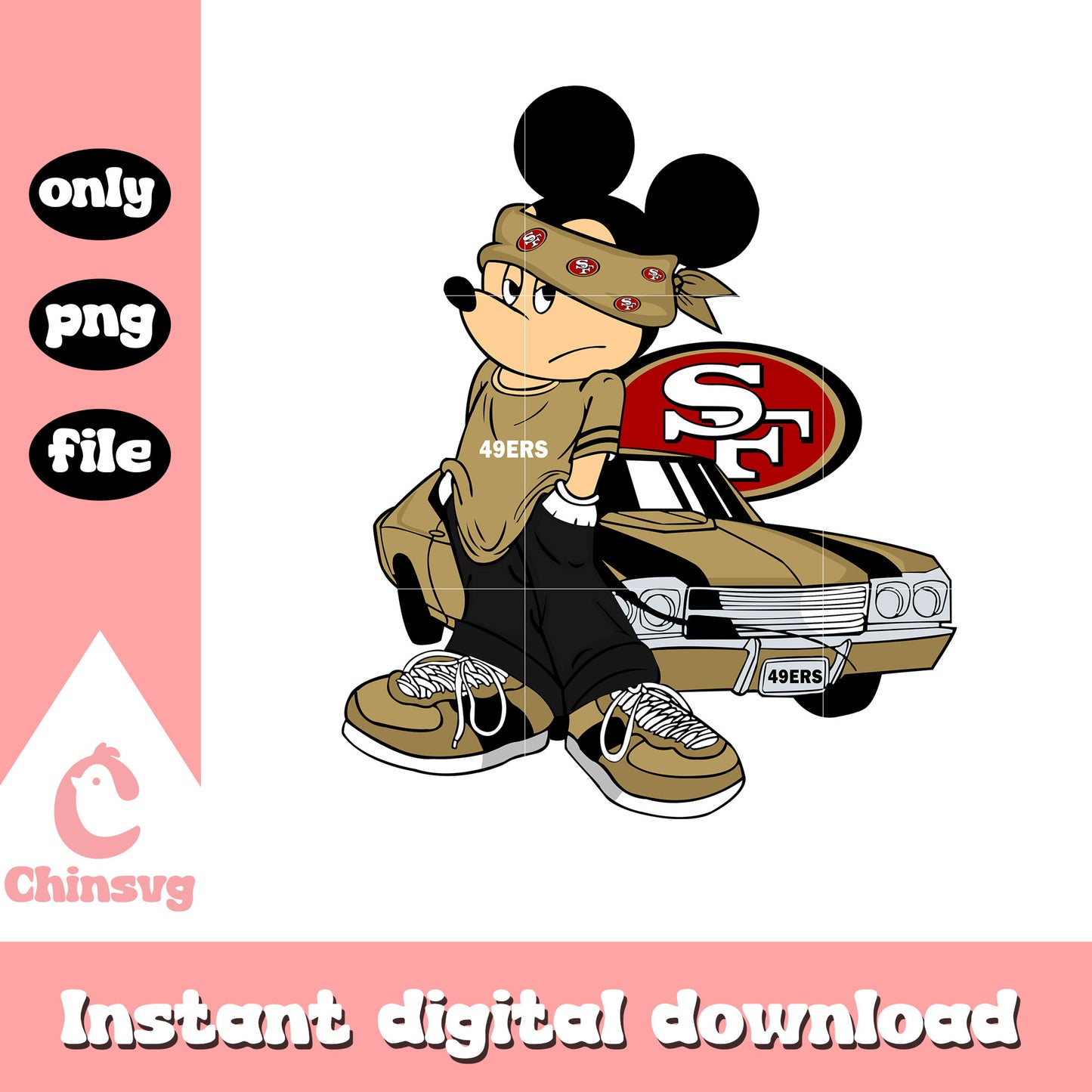 49ers mickey gangster logo png, nfl news 49ers​​​​​​​​​​ ​png