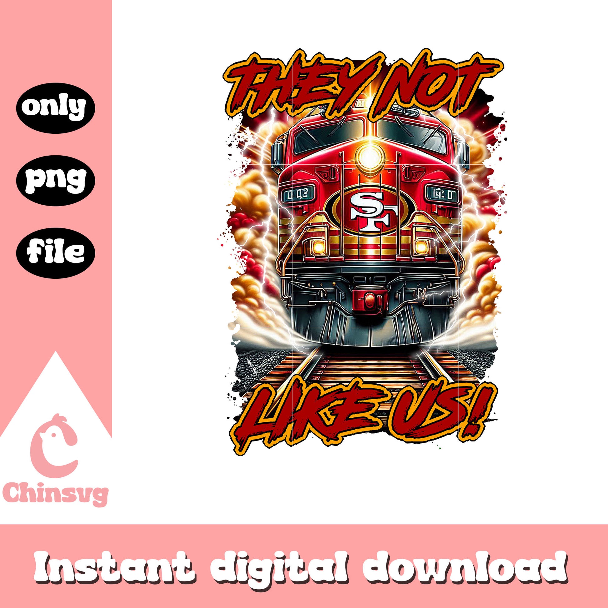 49ers they not like us png, San Francisco 49ers logo png