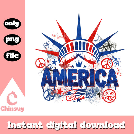 4th of july america crown design png, happy 4th of july png