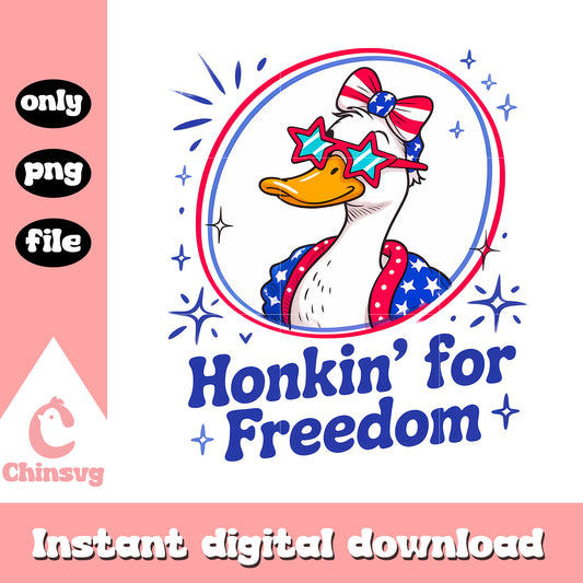 4th of july honkin' for freedom design png, happy 4th of july png