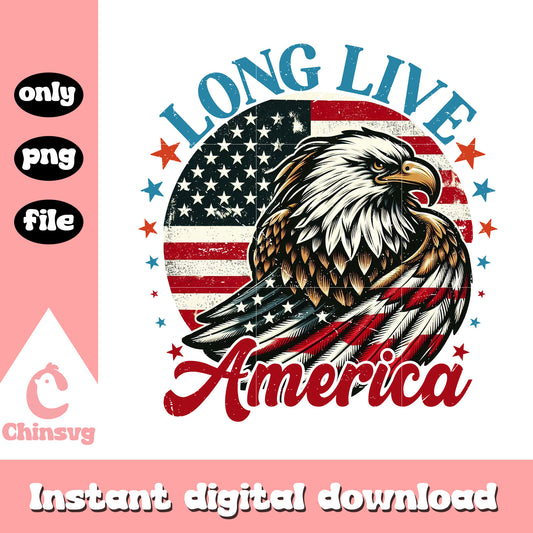 4th of july long live america design png, 4th of july freedom png