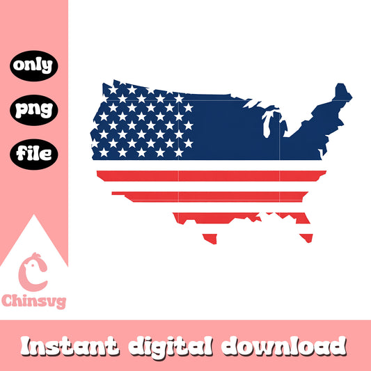 4th of july usa map png, the 4th of july png, america map png