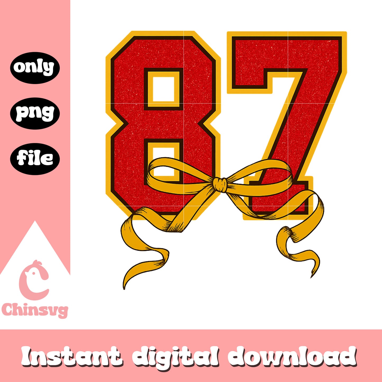 87 bow logo design png, Chiefs kelce png, engaged era png