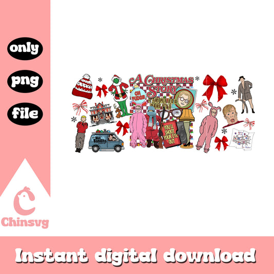 A christmas story you'll shoot quote png, grinch xmas png