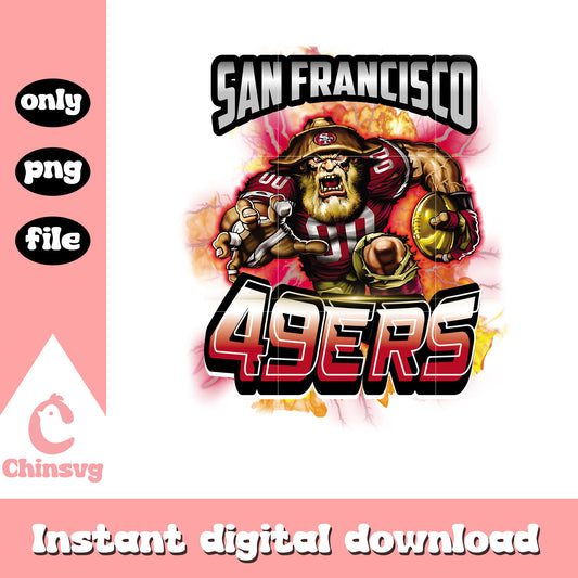 Acksonville san francisco 49ers head player png, nfl png