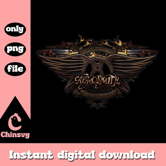 Aerosmith rock band logo design png, aerosmith tour png, rock style png