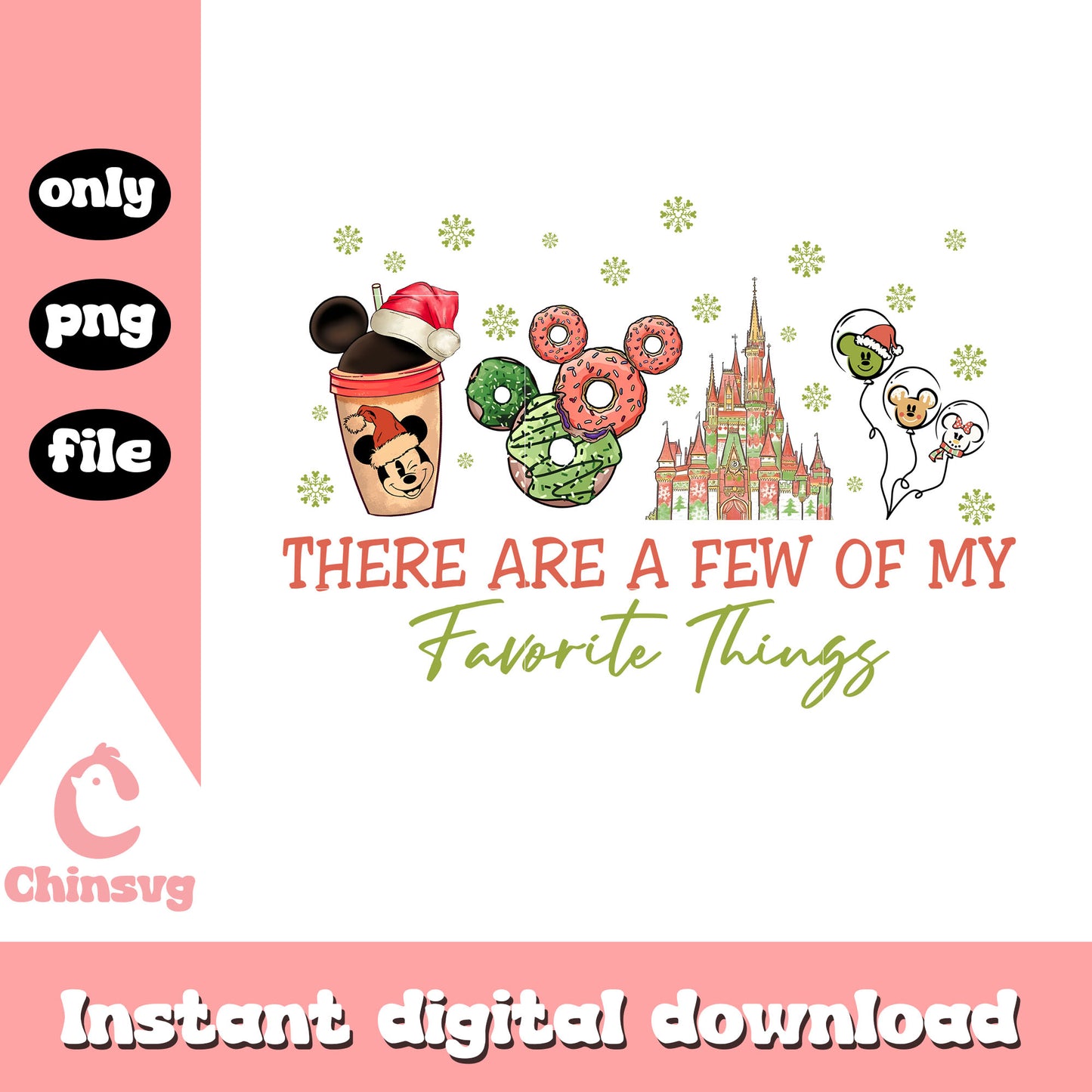 A few of my favorite things quote png, xmas funny quote png