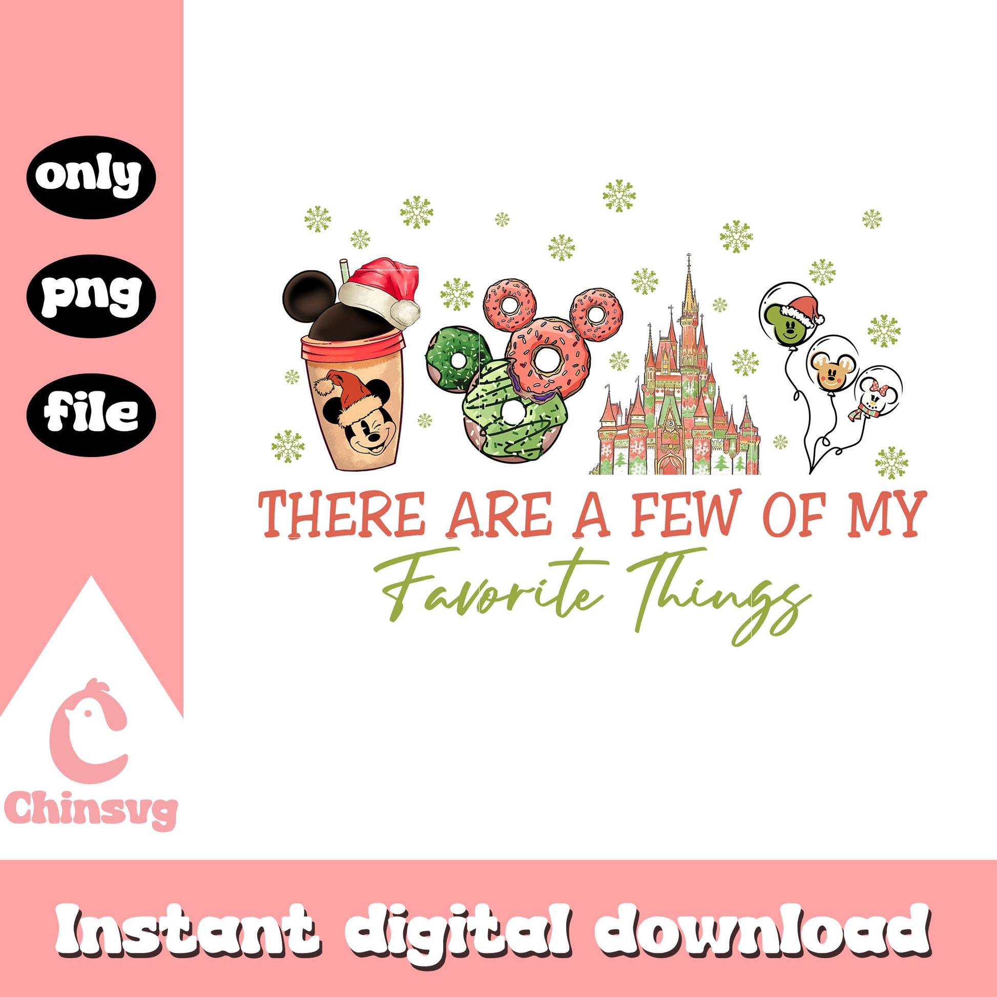 A few of my favorite things quote png, xmas funny quote png