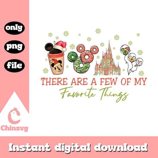 A few of my favorite things quote png, xmas funny quote png