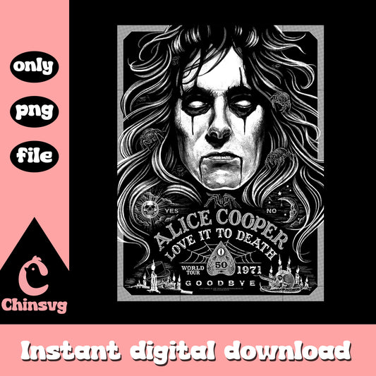Alice cooper love it to dead world tour png, world tour png