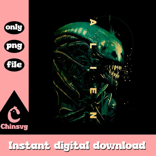 Alien band poster logo design png, poster png, band png