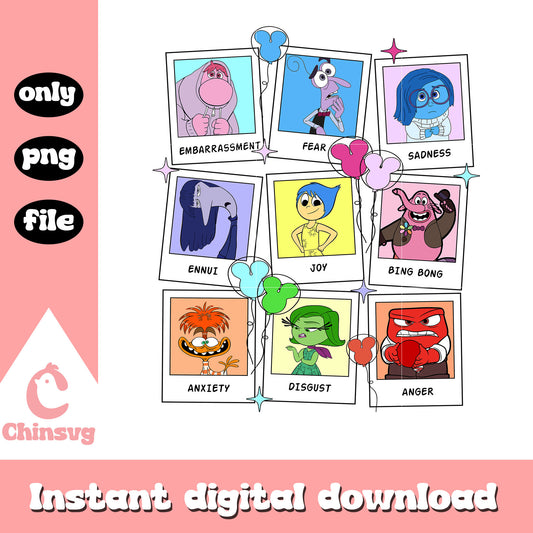 All character body inside out png, inside out characters​ png