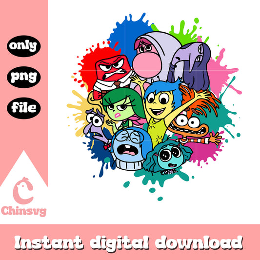 All character inside out and friends png, inside out on disney plus​​​​ png