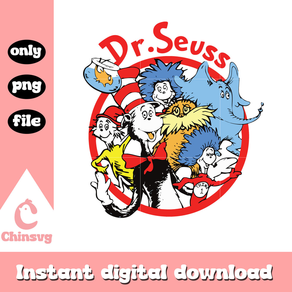 All character of dr seuss cartoon png, dr seuss characters png – Chinsvg