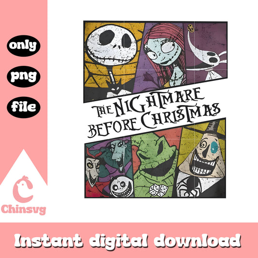 All character on nightmare before christmas png, halloween horror film png