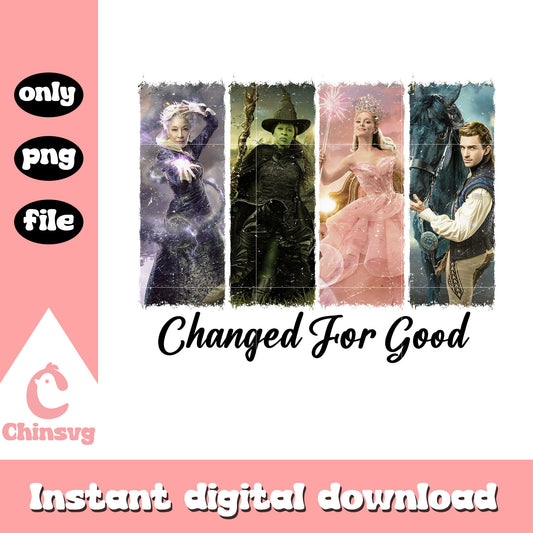 All characters of wicked movie png, wicked movie cast png